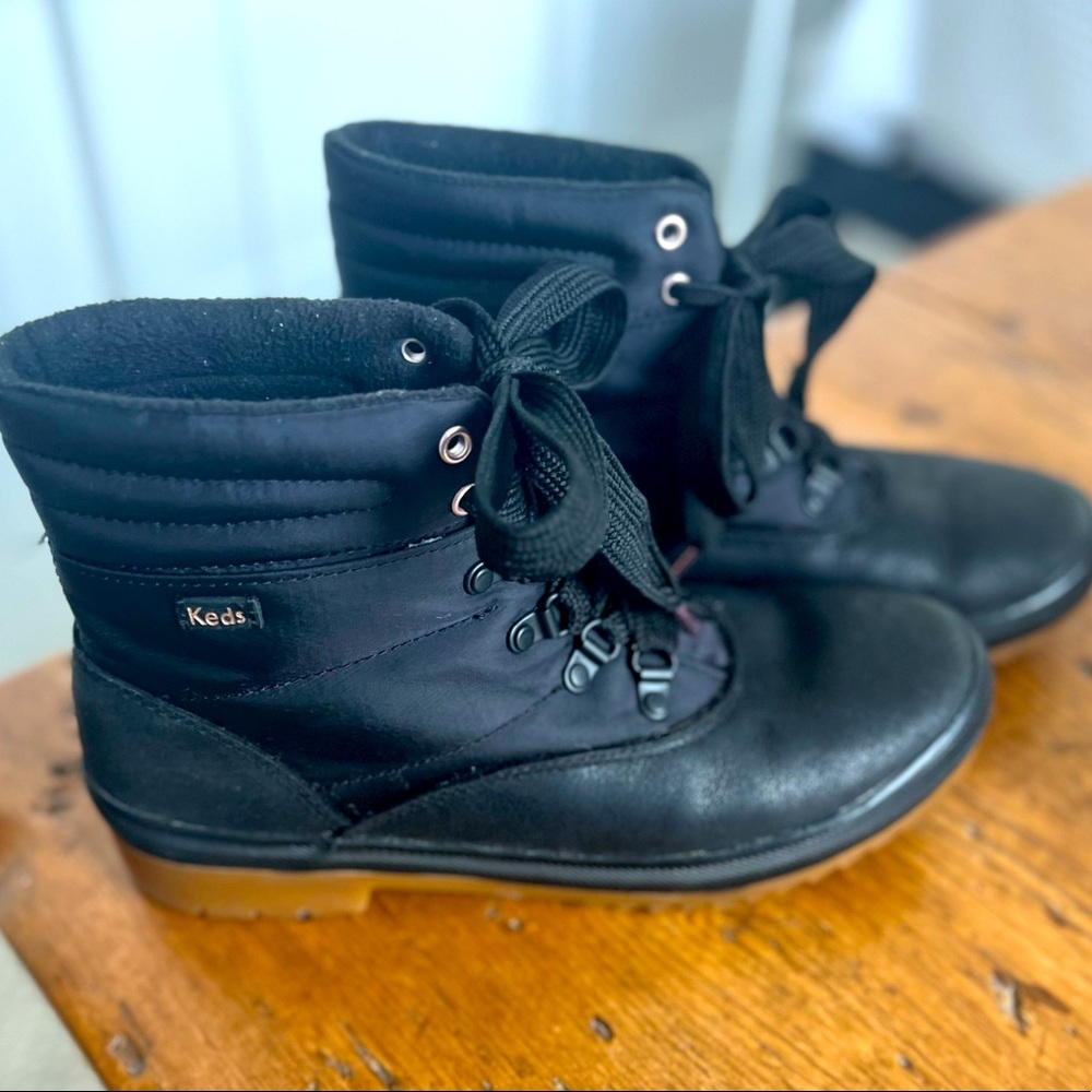 Women’s Keds Camp Waterproof Boots Black Size 8
